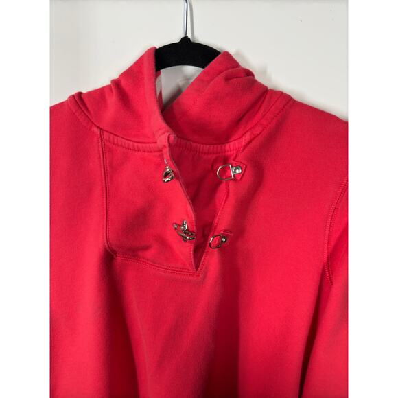 Ralph Lauren Red Sweatshirt/Hooded Long Sleeve Casual Preppy Womens Medium - Picture 8 of 11